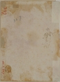 Group of Standing and Seated Female Figures (recto); Costumed Female Figure (verso), attributed to Francesco Allegrini (Italian, Cantiano (?) 1615/20–after 1679 Gubbio (?)), Red chalk (recto).  Pen and brown ink sketch of a costumed female figure (verso)
